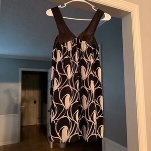 Vintage Women’s Y2K 2000s Retro Black and White Tunic Stretch Blouse M/L